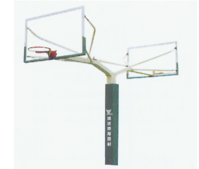 Y-1009 地理方管雙臂籃球架